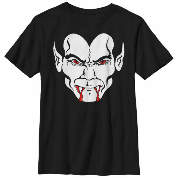 Boy’s Lost Gods Halloween Dracula Vampire Face T-Shirt