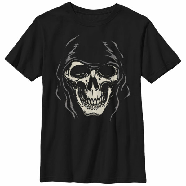 Boy’s Lost Gods Halloween Grim Reaper Face T-Shirt