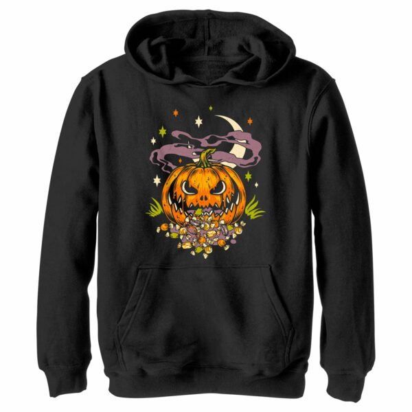 Boy’s Lost Gods Halloween Jack-O’-Lantern Candy Pull Over Hoodie