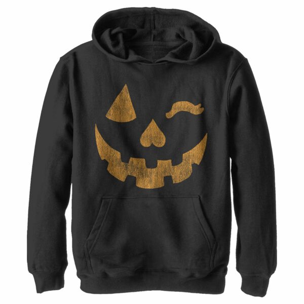 Boy’s Lost Gods Halloween Jack-o’-Lantern Wink Pull Over Hoodie