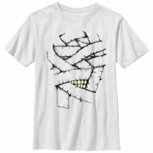 Boy’s Lost Gods Halloween Mummy Face T-Shirt