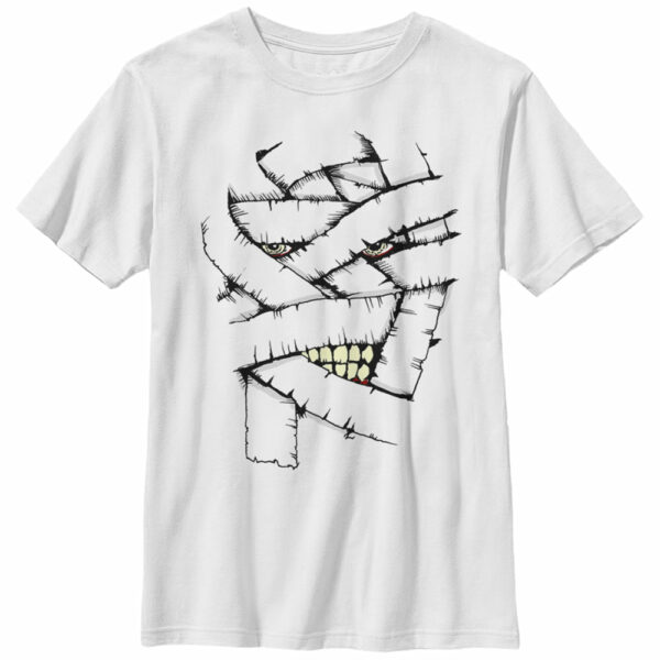 Boy’s Lost Gods Halloween Mummy Face T-Shirt