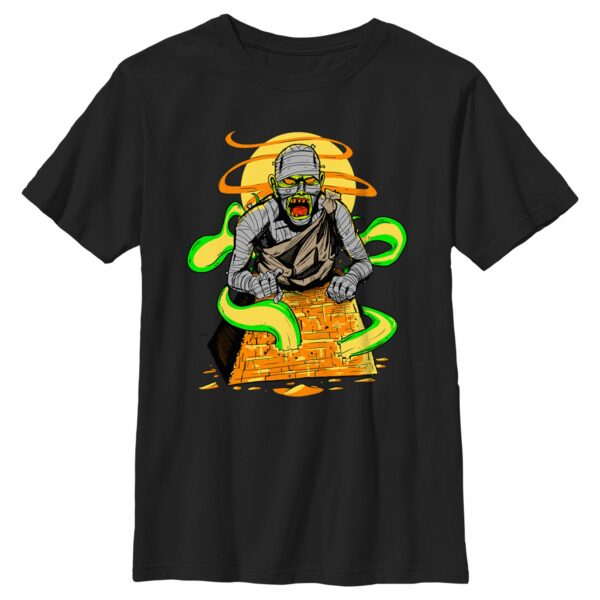 Boy’s Lost Gods Halloween Mummy Scene T-Shirt