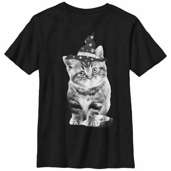 Boy’s Lost Gods Halloween Witch Kitten T-Shirt