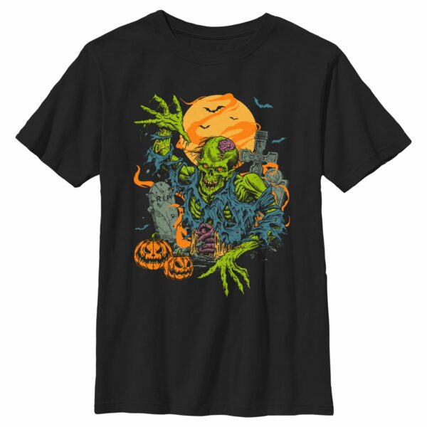 Boy’s Lost Gods Halloween Zombie Scene T-Shirt