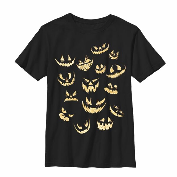 Boy’s Lost Gods Jack-o’-Lantern Faces T-Shirt