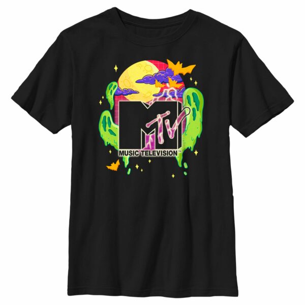 Boy’s MTV Colorful Halloween Logo T-Shirt