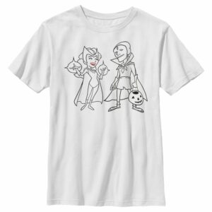 Boy’s Marvel WandaVision Outline Sketch T-Shirt