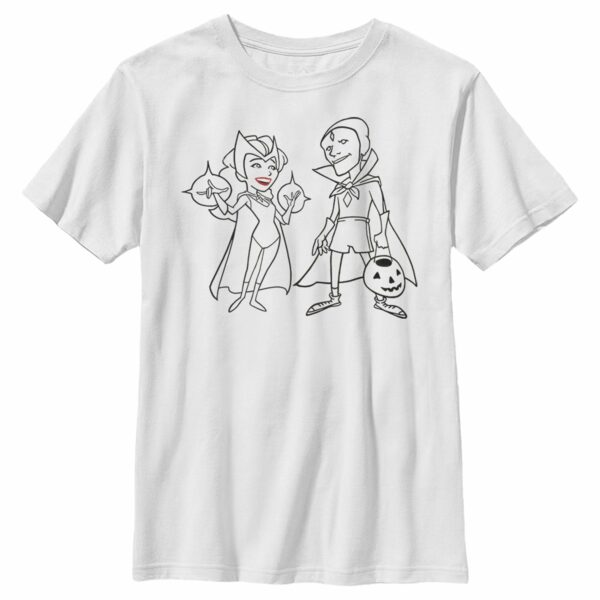 Boy’s Marvel WandaVision Outline Sketch T-Shirt