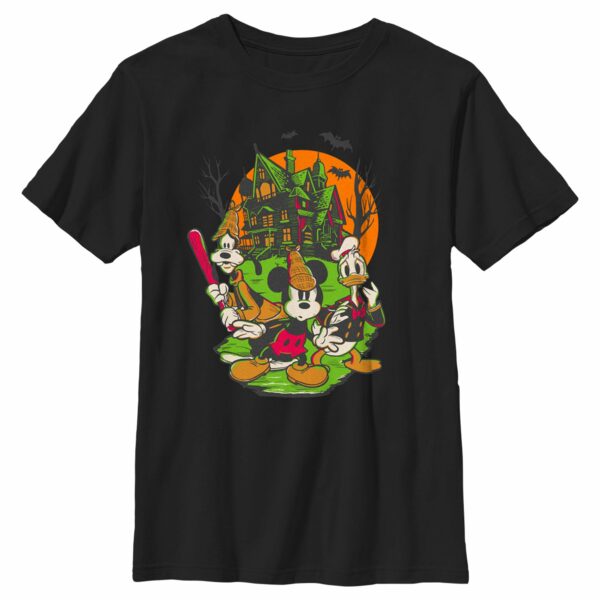 Boy’s Mickey & Friends Halloween Haunted House Crew T-Shirt