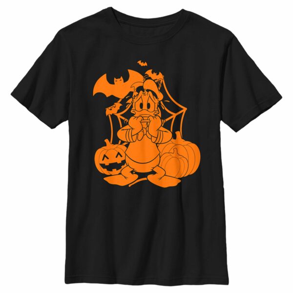 Boy’s Mickey & Friends Scared Donald Duck Halloween T-Shirt