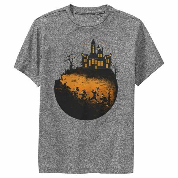 Boy’s Mickey & Friends Walking Towards Haunted Mansion Performance Tee