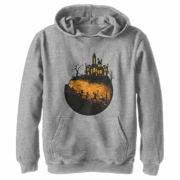 Boy’s Mickey & Friends Walking Towards Haunted Mansion Pull Over Hoodie