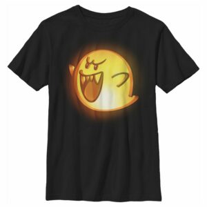 Boy’s Nintendo Halloween Boo Pumpkin T-Shirt