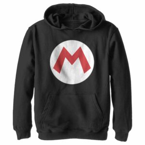 Boy’s Nintendo Mario Circle Icon Pull Over Hoodie