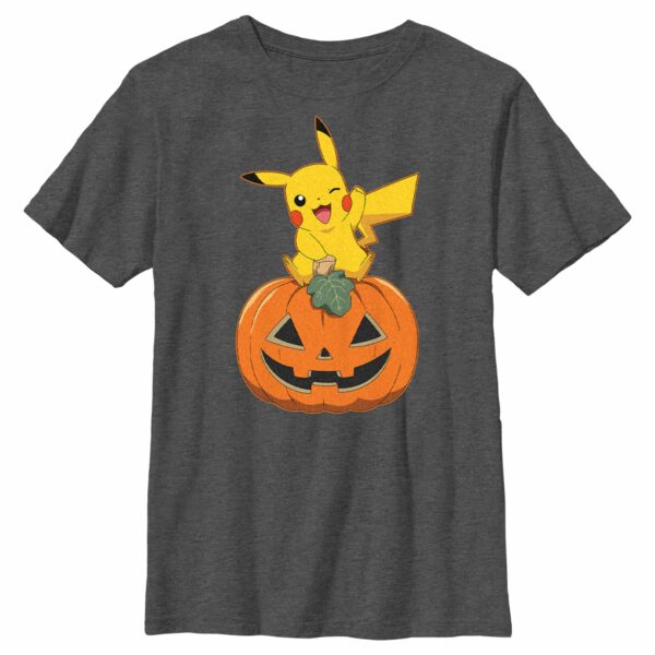 Boy’s Pokemon Halloween Pikachu Jack-O’-Lantern T-Shirt