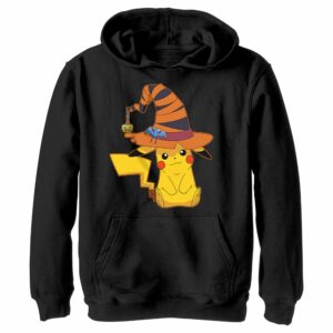 Boy’s Pokemon Halloween Pikachu Witch Pull Over Hoodie