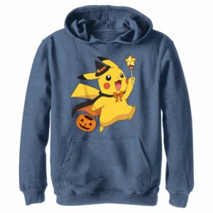 Boy’s Pokemon Halloween Pikachu Wizard Pull Over Hoodie