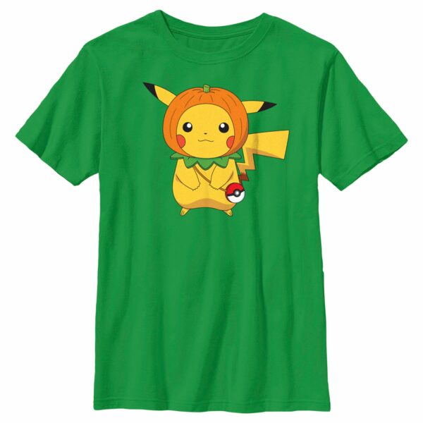 Boy’s Pokemon Halloween Pumpkin Pikachu T-Shirt