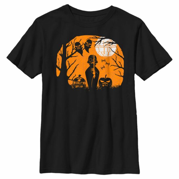 Boy’s Star Wars A New Hope Halloween Darth Vader Scene T-Shirt