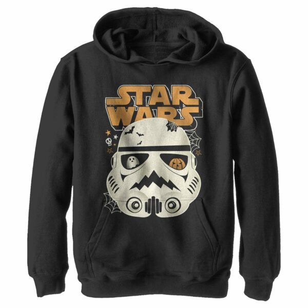 Boy’s Star Wars A New Hope Halloween Stormtrooper Distressed Pull Over Hoodie