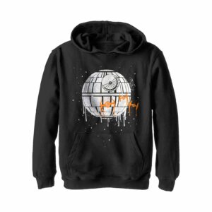 Boy’s Star Wars Halloween Death Star Drip Pull Over Hoodie