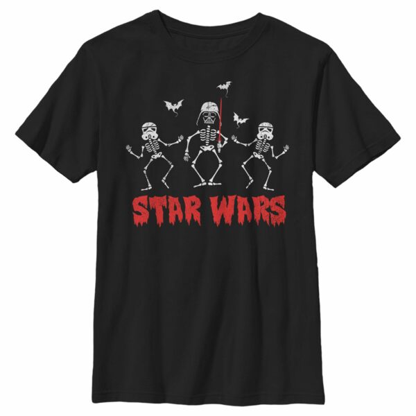 Boy’s Star Wars Halloween Vader Skeletons T-Shirt