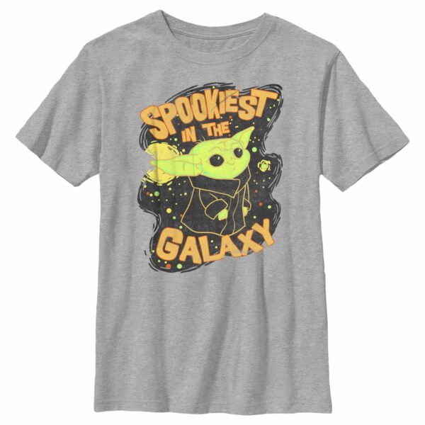 Boy’s Star Wars The Mandalorian Halloween Grogu Spookiest in Galaxy T-Shirt