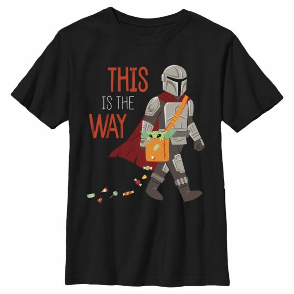 Boy’s Star Wars The Mandalorian Halloween Grogu This is the Way T-Shirt