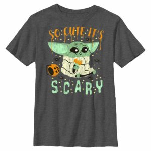 Boy’s Star Wars The Mandalorian Halloween So Cute It’s Scary T-Shirt