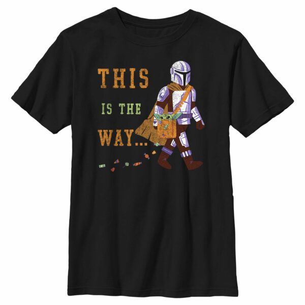 Boy’s Star Wars The Mandalorian Halloween This is the Way Treats T-Shirt