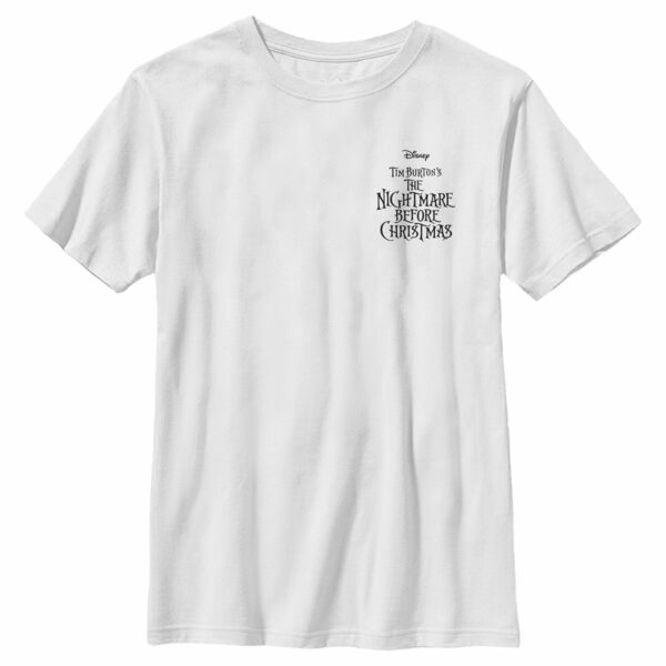 Boy’s The Nightmare Before Christmas Black Pocket Logo T-Shirt