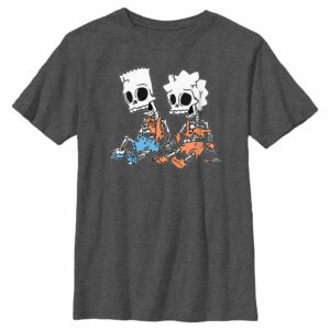 Boy’s The Simpsons Skeleton Bart and Lisa T-Shirt