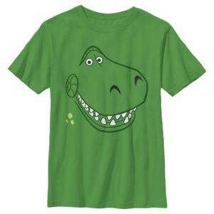 Boy’s Toy Story Grinning Rex Face T-Shirt