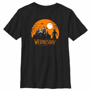 Boy’s Wednesday Halloween Haunted House T-Shirt