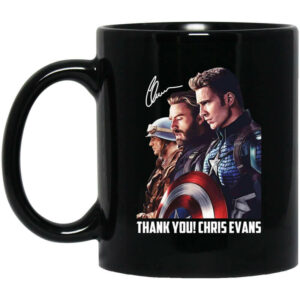 Captain America Thank You Chris Evans Signature Mug Shirt Sweatshirt Long Sleeve Hoodie Tank Mug 1