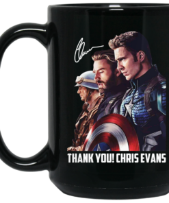 Captain America Thank You Chris Evans Signature Mug Shirt Sweatshirt Long Sleeve Hoodie Tank Mug 2