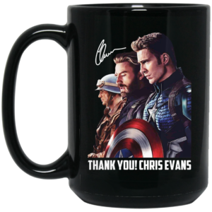 Captain America Thank You Chris Evans Signature Mug Shirt Sweatshirt Long Sleeve Hoodie Tank Mug 2