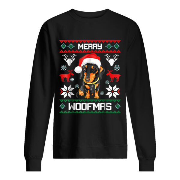 Dachshund Merry Woofmas Sweatshirt