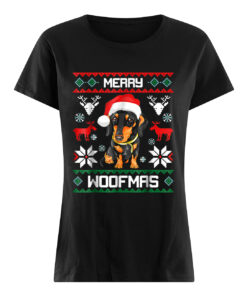 Dachshund Merry Woofmas Sweatshirt 3