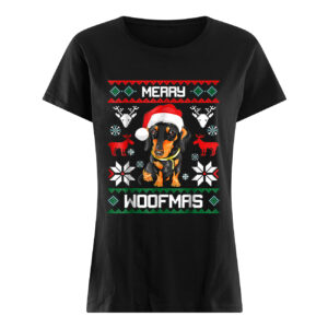 Dachshund Merry Woofmas Sweatshirt 3