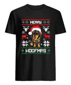 Dachshund Merry Woofmas Sweatshirt 5