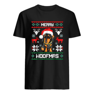 Dachshund Merry Woofmas Sweatshirt 5