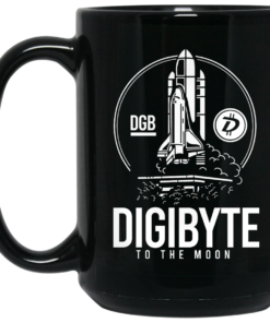 Digibyte To The Moon BTC DGB Bitcoin Crypto Mug Shirt Sweatshirt Long Sleeve Hoodie Tank Mug 2