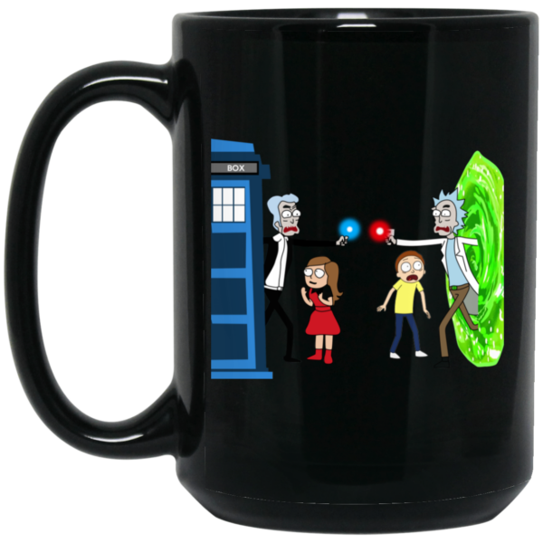 Doctor Who VS Rick And Morty Mashup Mug Shirt Sweatshirt Long Sleeve Hoodie Tank Mug