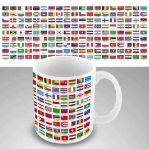 Educational mug – World flags mug