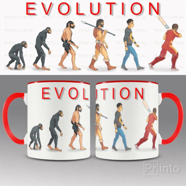 Evolution of Cricket mug