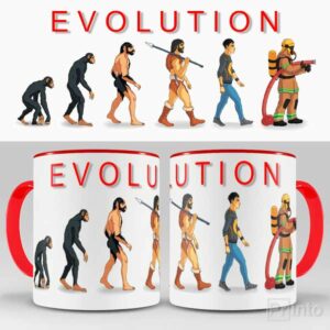 Evolution of Firefighter mug