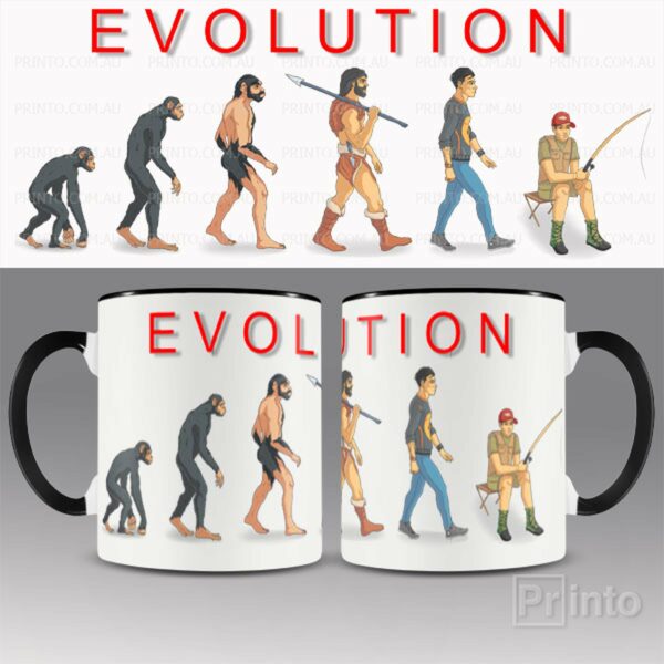 Evolution of Fishing mug