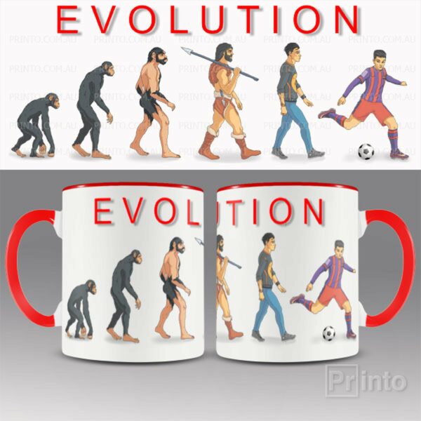 Evolution of Soccer mug